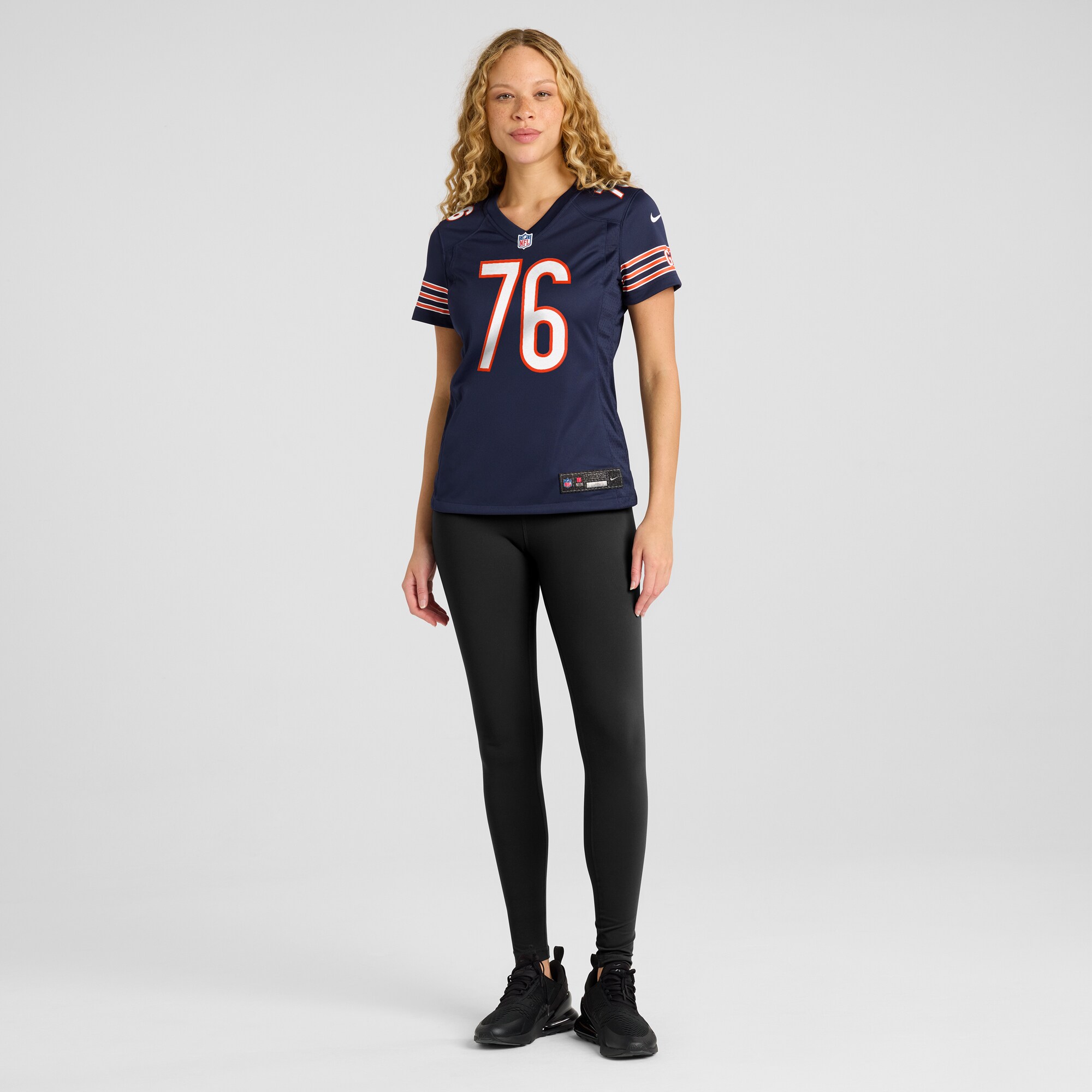 Women's Chicago Bears Teven Jenkins Navy Game Jersey JS2692 nicesnker - Image 4