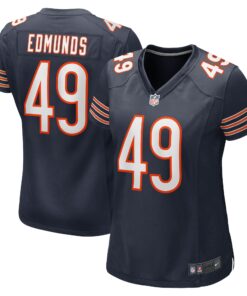 Women's Chicago Bears Tremaine Edmunds Navy Game Player Jersey JS9438 nicesnker