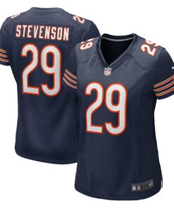 Women's Chicago Bears Tyrique Stevenson Navy Game Jersey JS6138 nicesnker