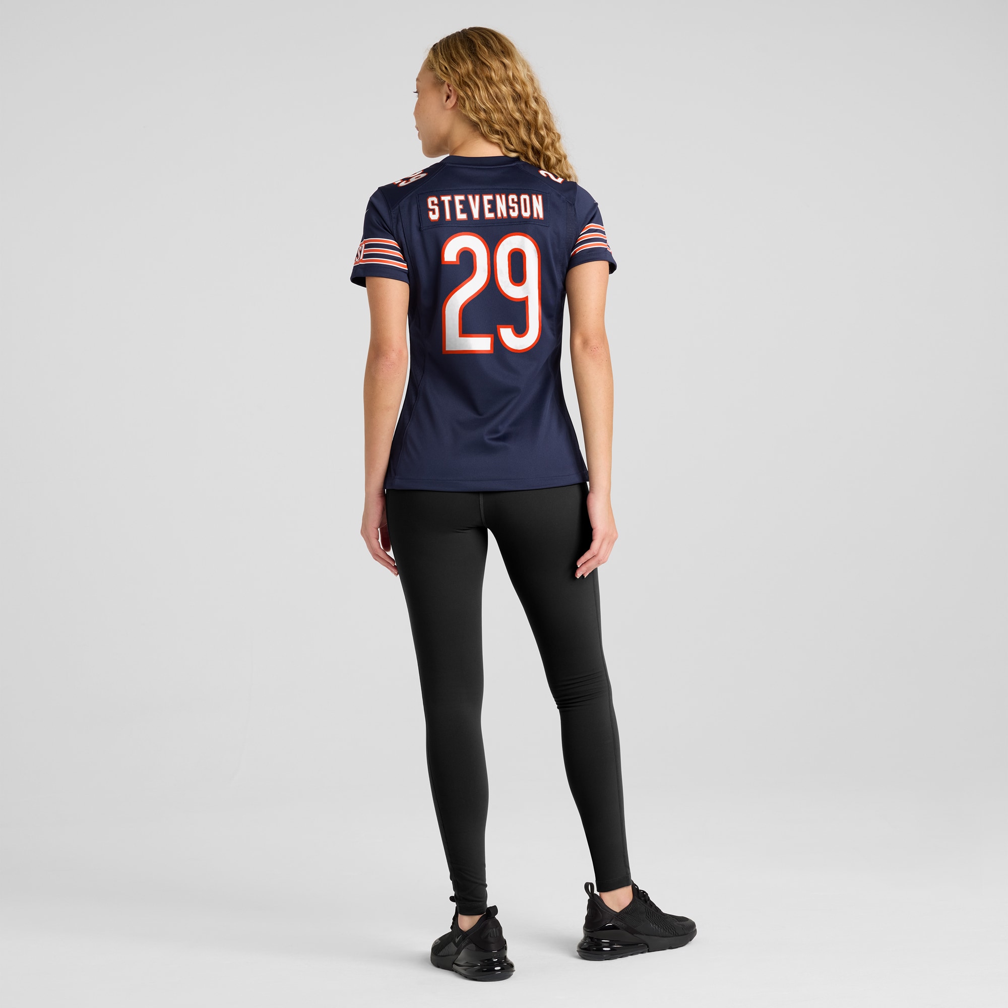 Women's Chicago Bears Tyrique Stevenson Navy Game Jersey JS6138 nicesnker - Image 5