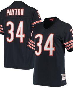 Women's Chicago Bears Walter Payton Mitchell & Ness Navy 1985 Legacy Jersey JS8141 nicesnker