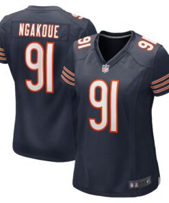 Women's Chicago Bears Yannick Ngakoue Navy Team Game Jersey JS6079 nicesnker