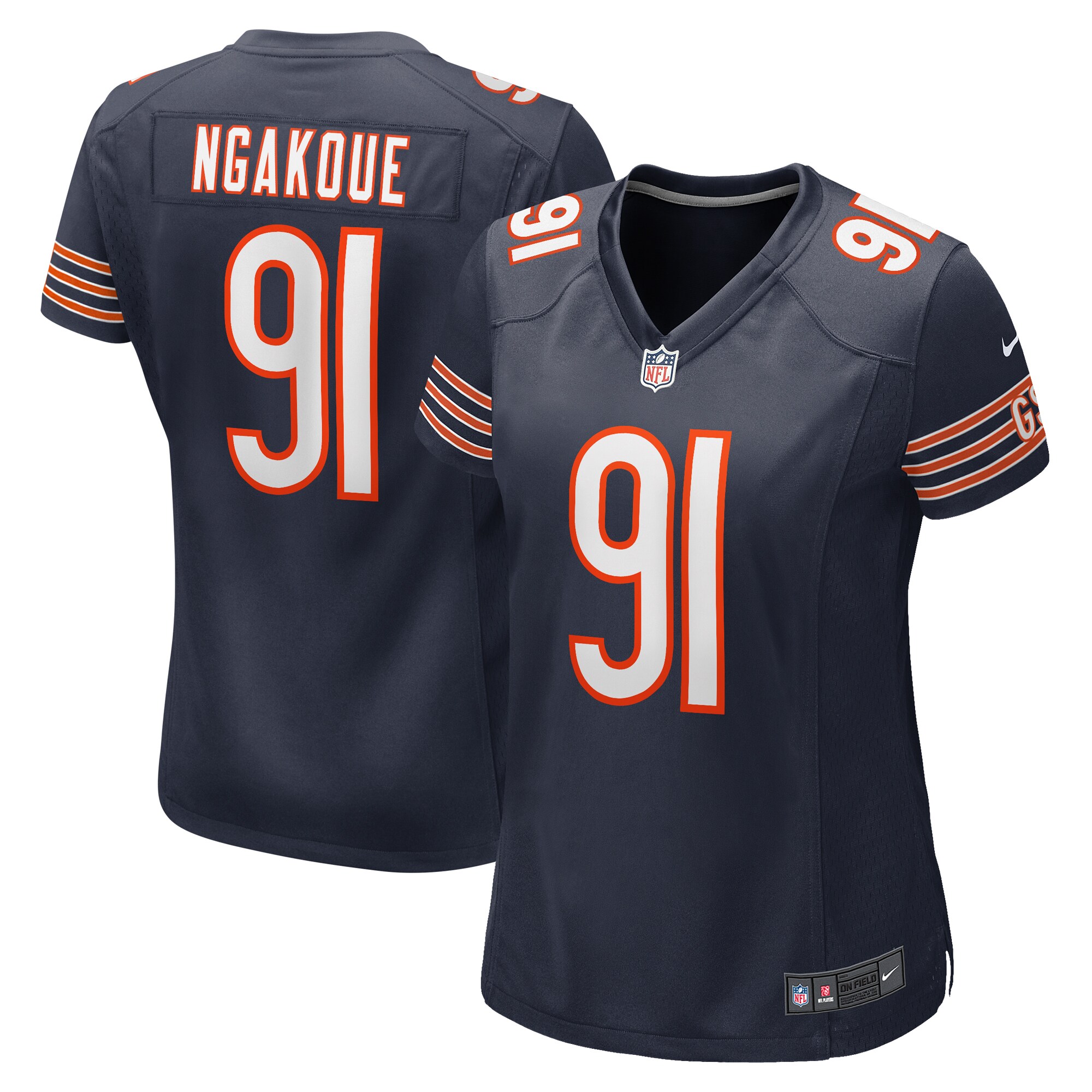 Women's Chicago Bears Yannick Ngakoue Navy Team Game Jersey JS6079 nicesnker