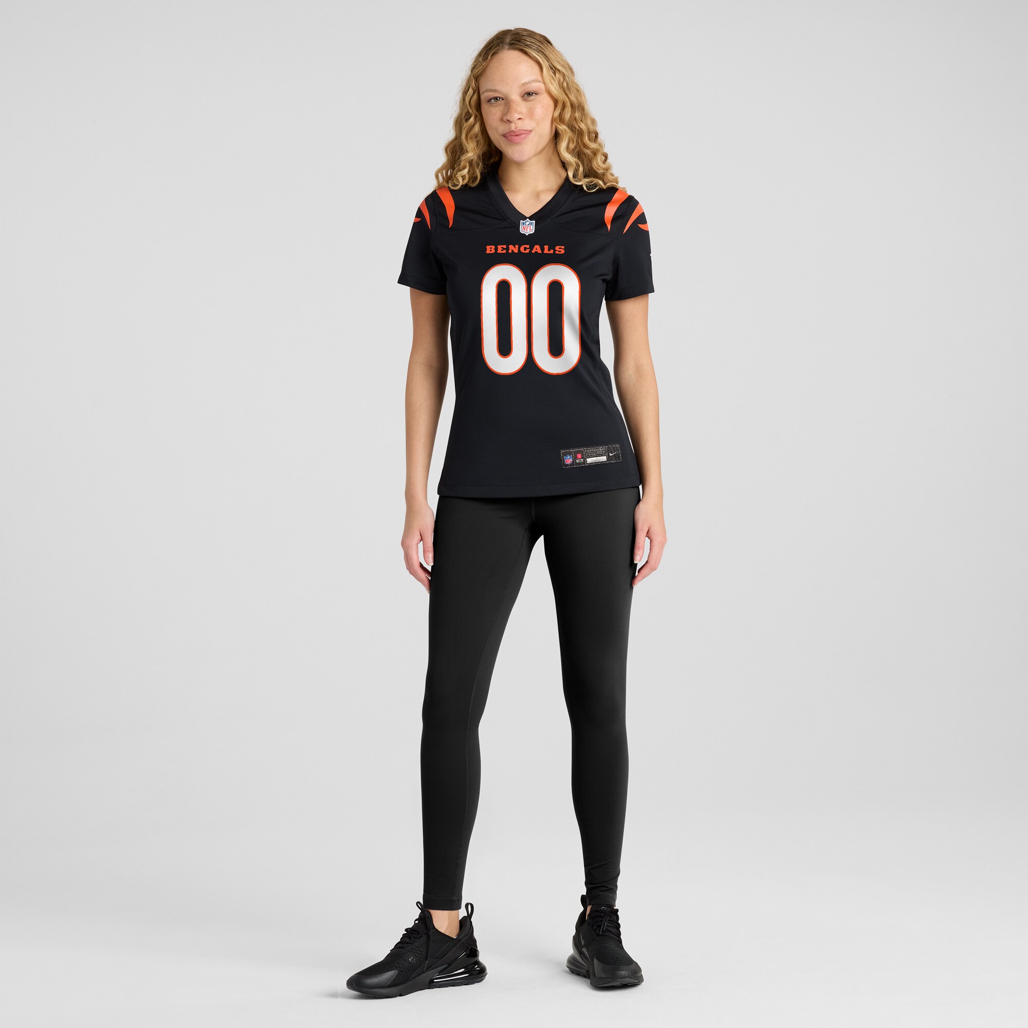 Women's Cincinnati Bengals Black Game Custom Jersey JS4900 nicesnker - Image 4