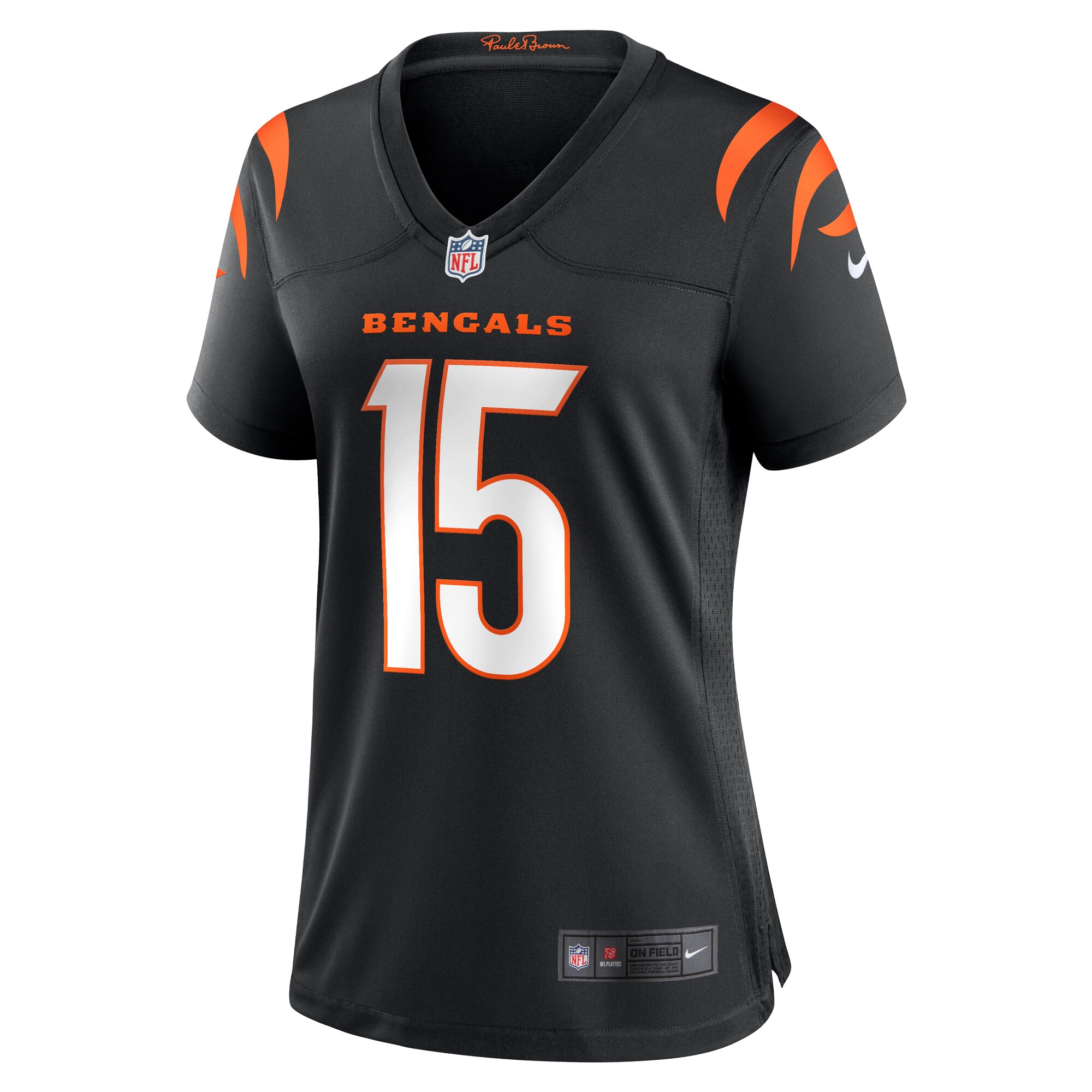 Women's Cincinnati Bengals Charlie Jones Black Team Game Jersey JS7434 nicesnker - Image 2