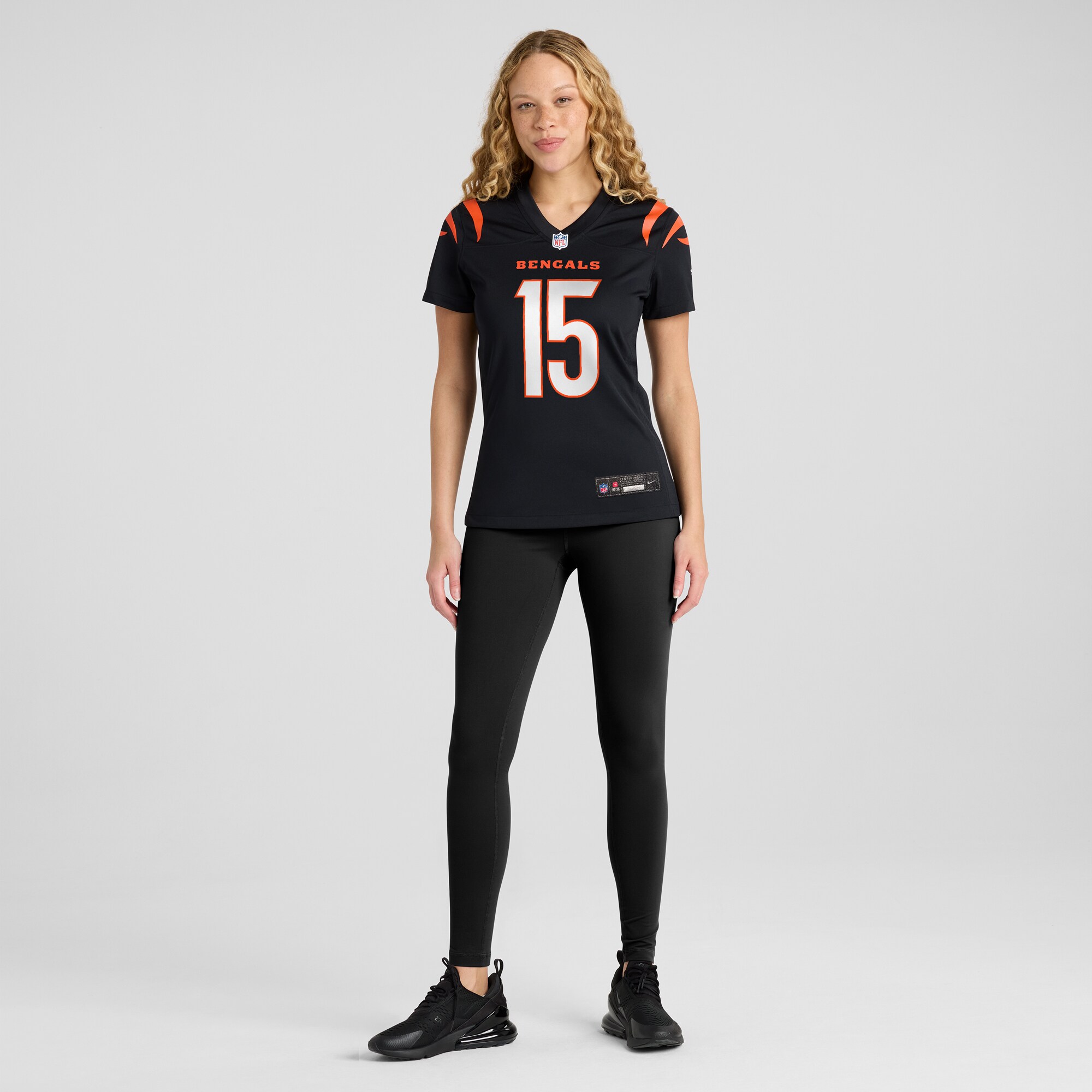 Women's Cincinnati Bengals Charlie Jones Black Team Game Jersey JS7434 nicesnker - Image 4