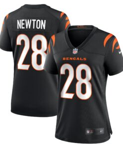Women's Cincinnati Bengals Josh Newton Black Game Jersey JS7545 nicesnker