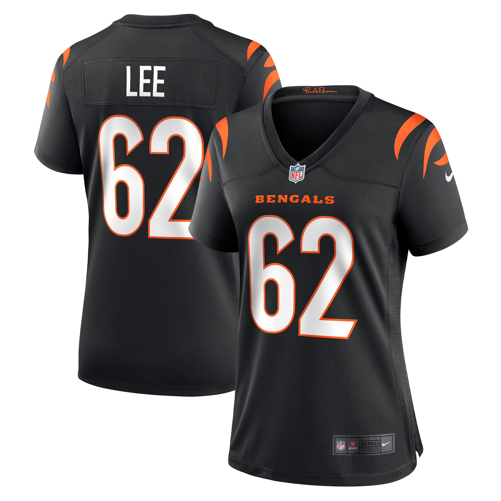 Women's Cincinnati Bengals Matt Lee Black Game Jersey JS4090 nicesnker
