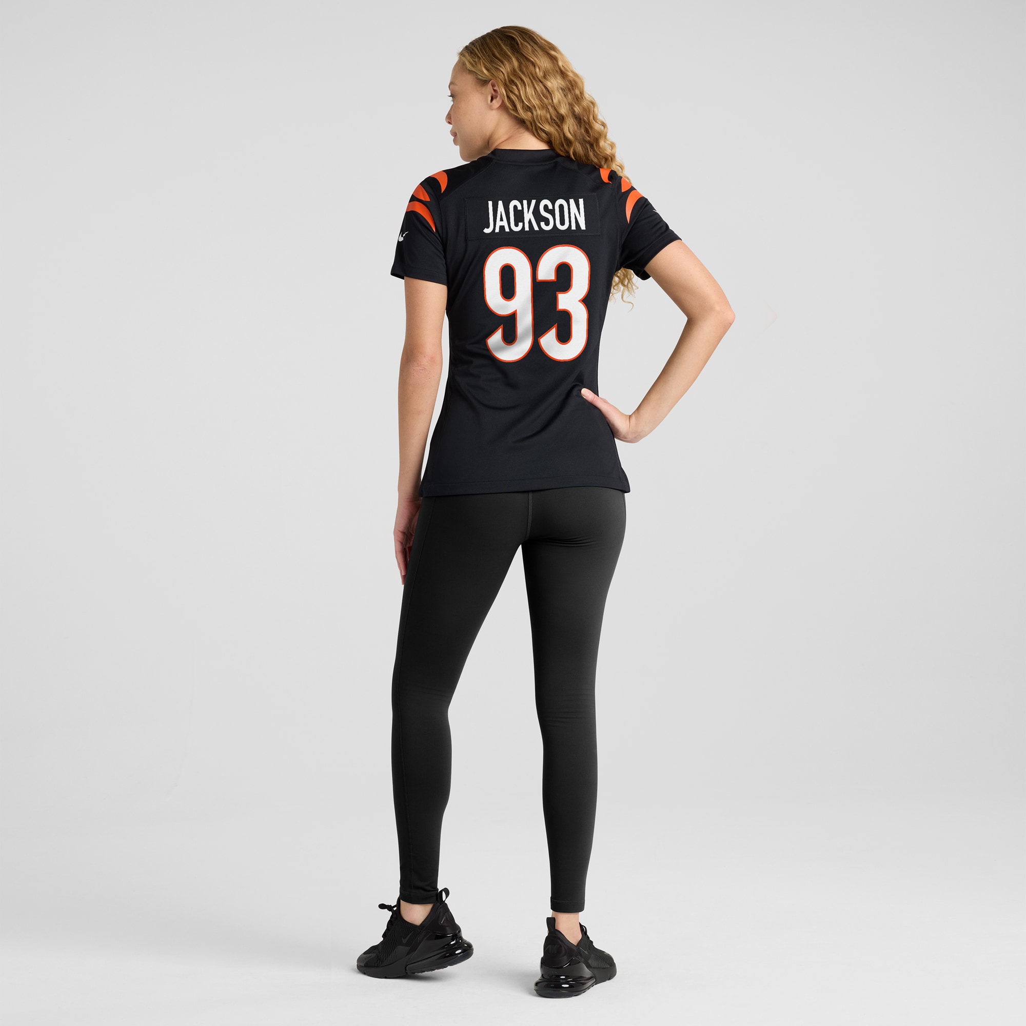 Women's Cincinnati Bengals McKinnley Jackson Black Game Jersey JS2540 nicesnker - Image 5