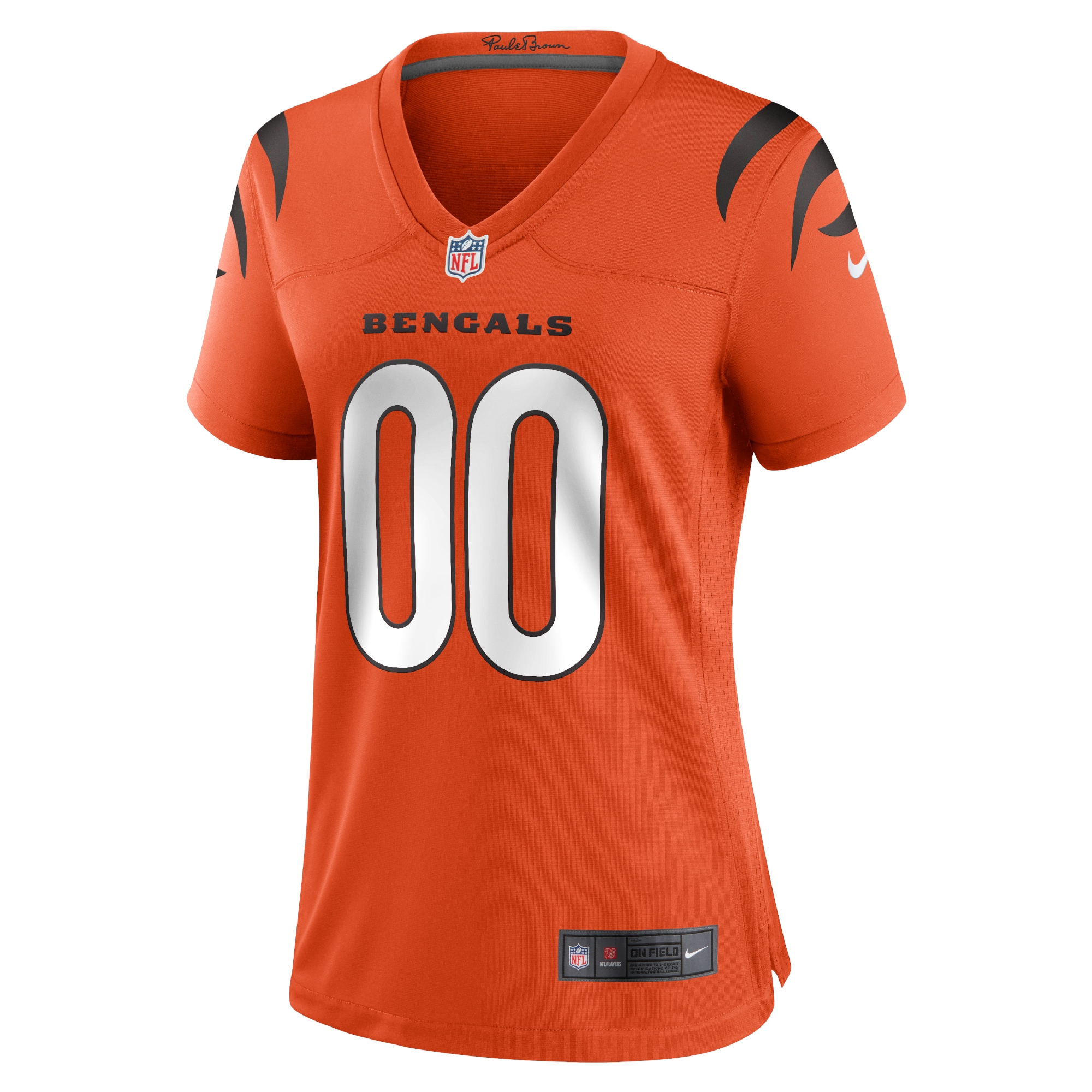 Women's Cincinnati Bengals Orange Alternate Game Custom Jersey JS5511 nicesnker - Image 2