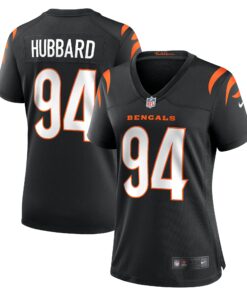 Women's Cincinnati Bengals Sam Hubbard Black Player Game Jersey JS8467 nicesnker