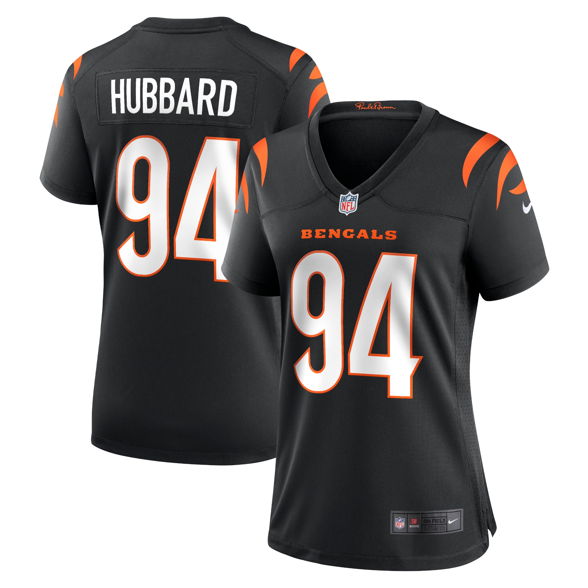 Women's Cincinnati Bengals Sam Hubbard Black Player Game Jersey JS8467 nicesnker