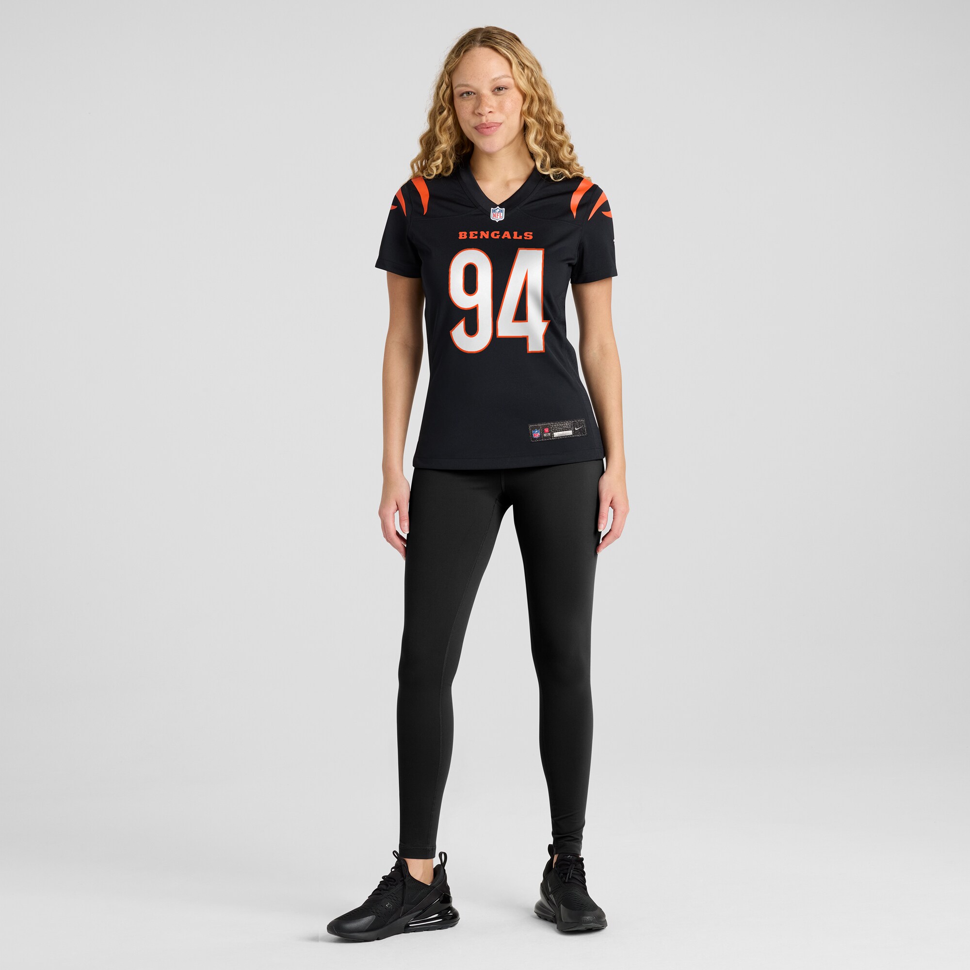 Women's Cincinnati Bengals Sam Hubbard Black Player Game Jersey JS8467 nicesnker - Image 4