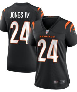 Women's Cincinnati Bengals Sidney Jones Black Game Jersey JS3003 nicesnker