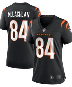 Women's Cincinnati Bengals Tanner McLachlan Black Game Jersey JS4619 nicesnker