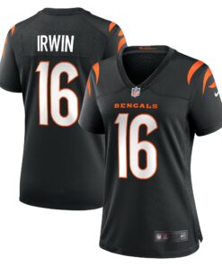 Women's Cincinnati Bengals Trenton Irwin Black Game Player Jersey JS6829 nicesnker