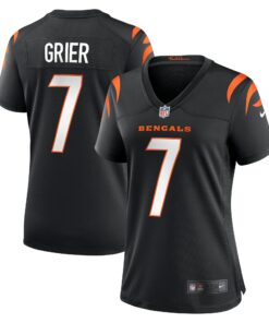 Women's Cincinnati Bengals Will Grier Black Team Game Jersey JS5165 nicesnker