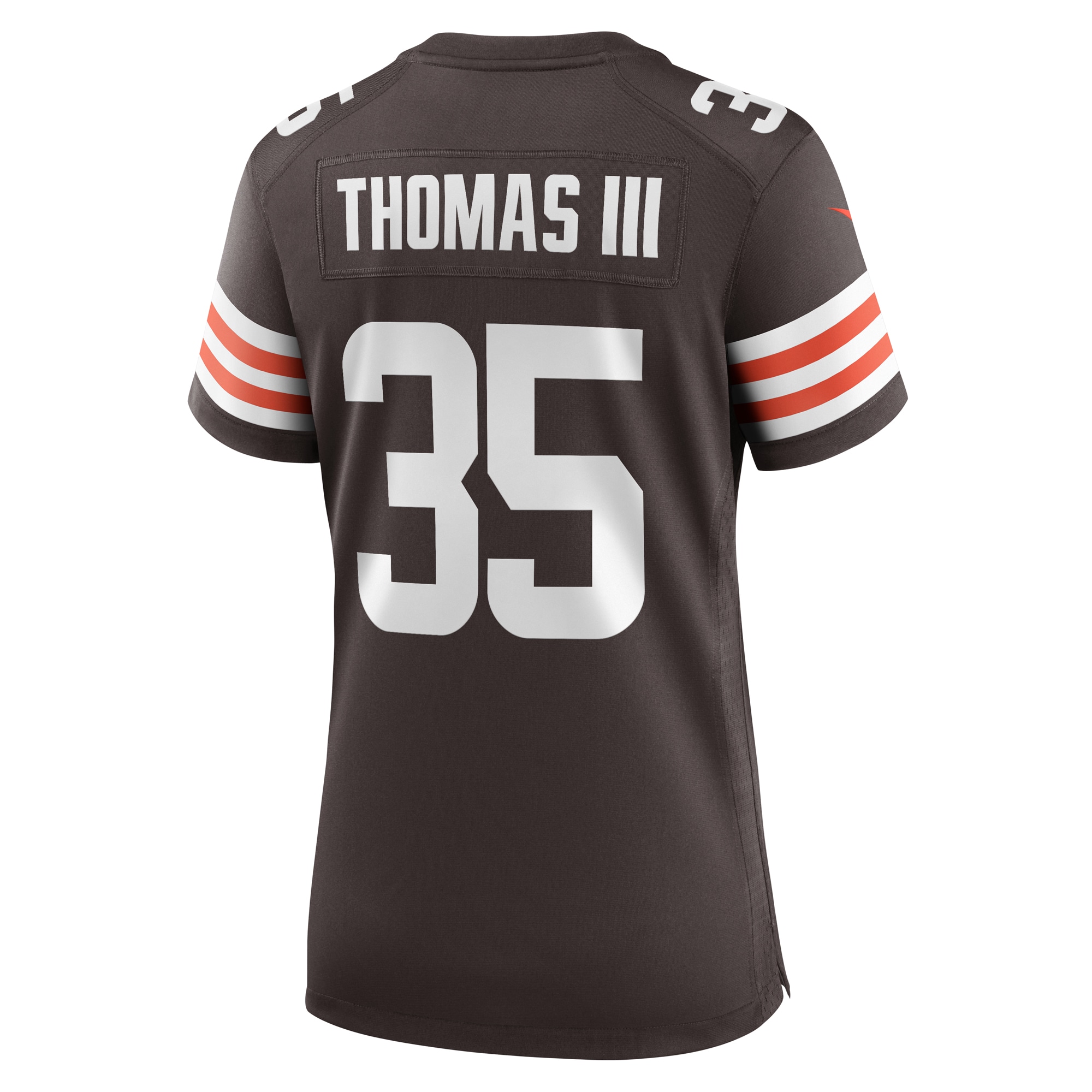 Women's Cleveland Browns Charlie Thomas Brown Team Game Jersey JS9070 nicesnker - Image 3