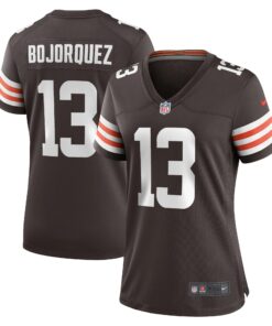 Women's Cleveland Browns Corey Bojorquez Brown Game Jersey JS8310 nicesnker