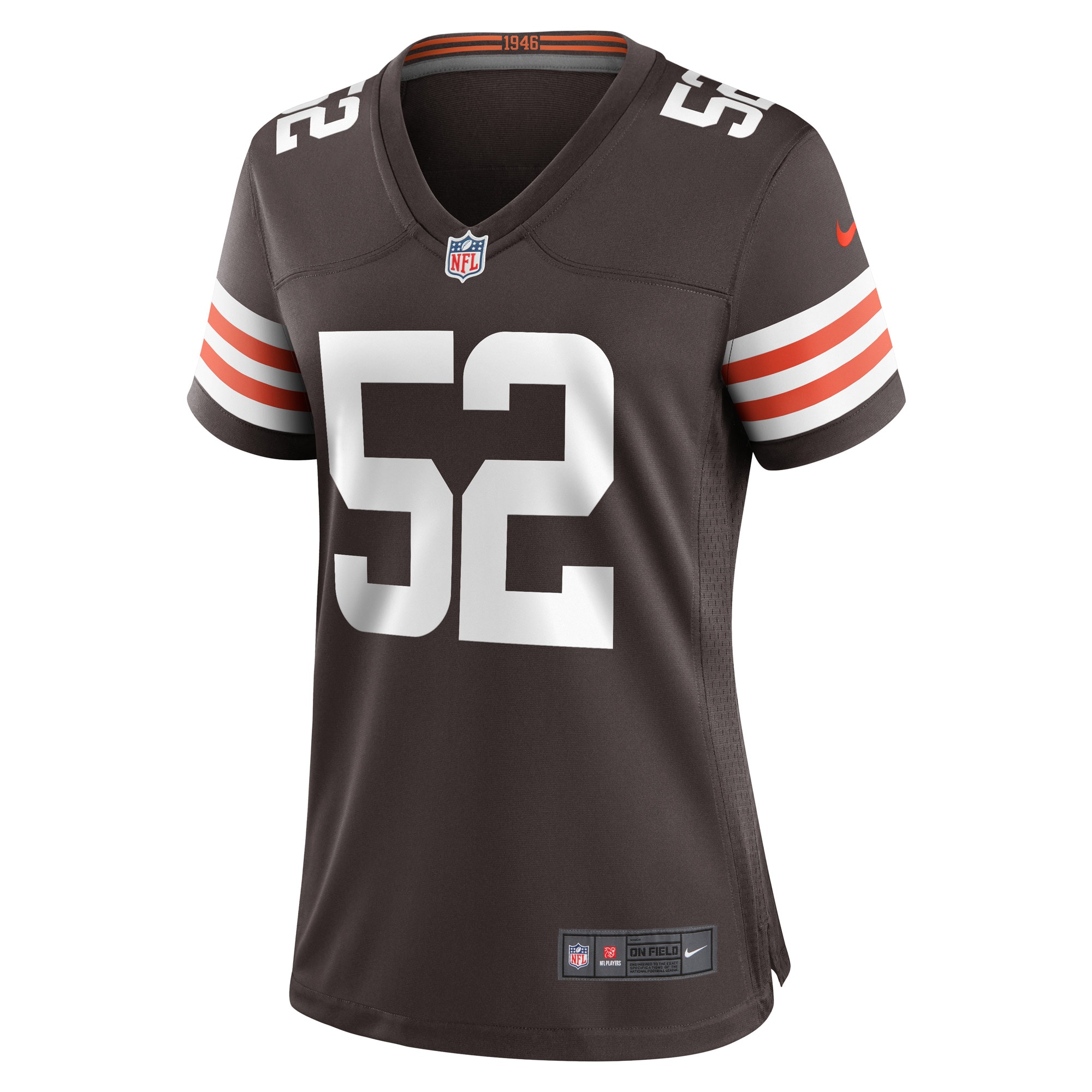 Women's Cleveland Browns Dawson Deaton Brown Game Player Jersey JS6752 nicesnker - Image 2