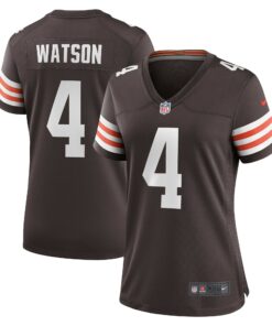 Women's Cleveland Browns Deshaun Watson Brown Player Jersey JS9042 nicesnker