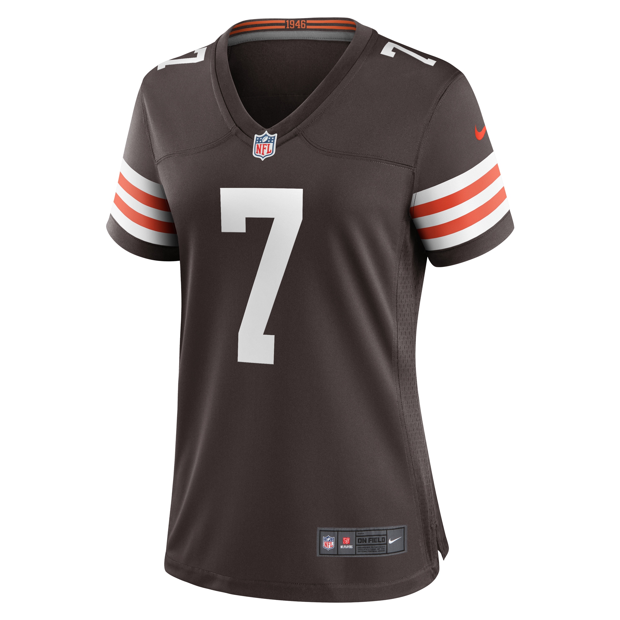 Women's Cleveland Browns Dustin Hopkins Brown Team Game Jersey JS1630 nicesnker - Image 2