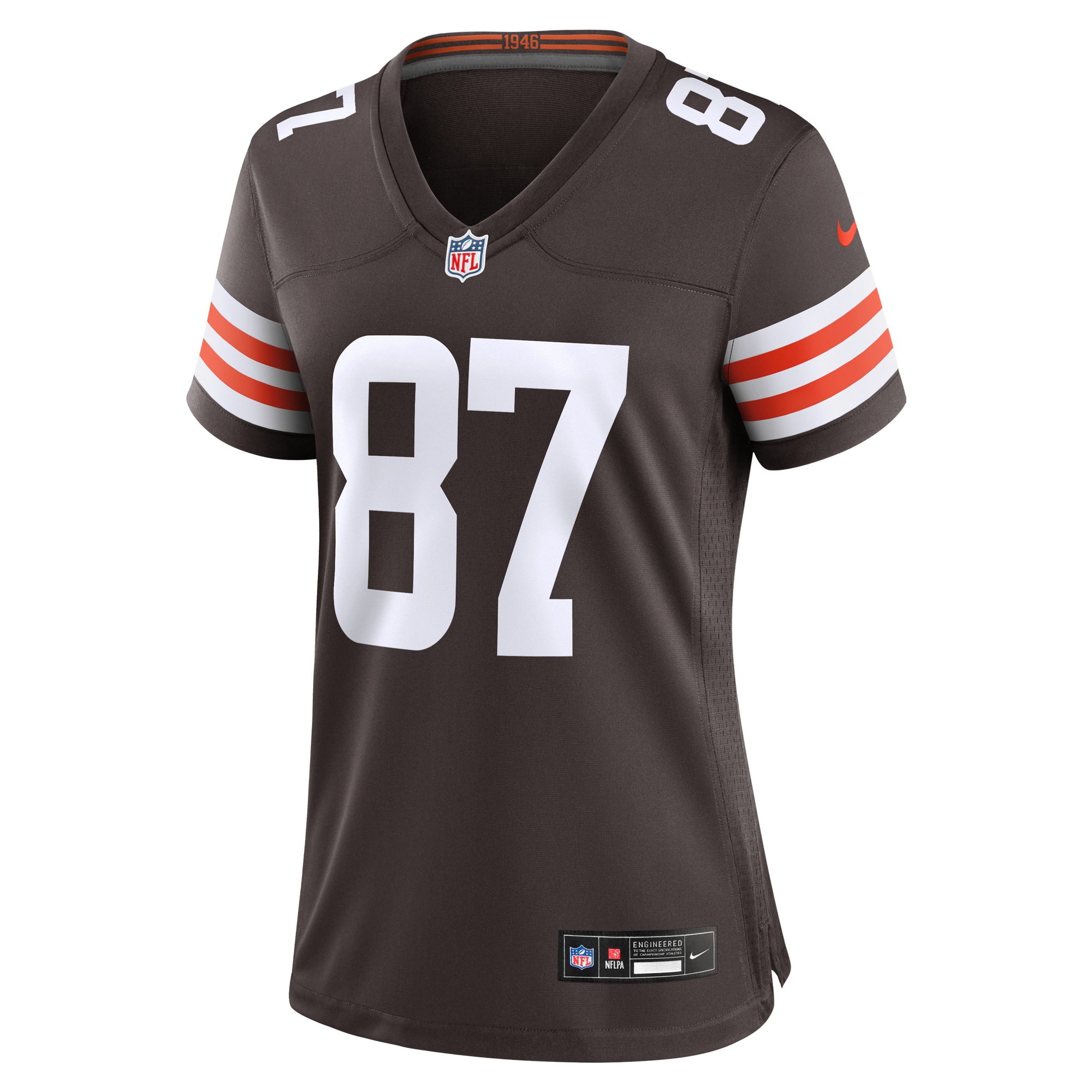Women's Cleveland Browns Giovanni Ricci Brown Game Jersey JS2549 nicesnker - Image 2