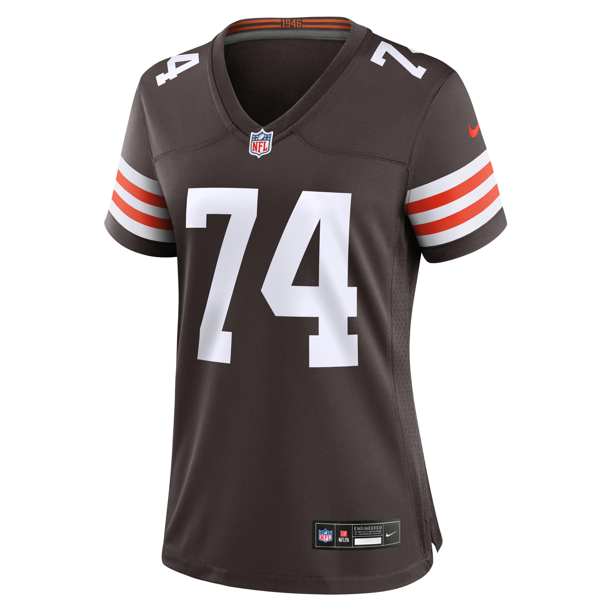 Women's Cleveland Browns Hakeem Adeniji Brown Game Jersey JS6344 nicesnker - Image 2