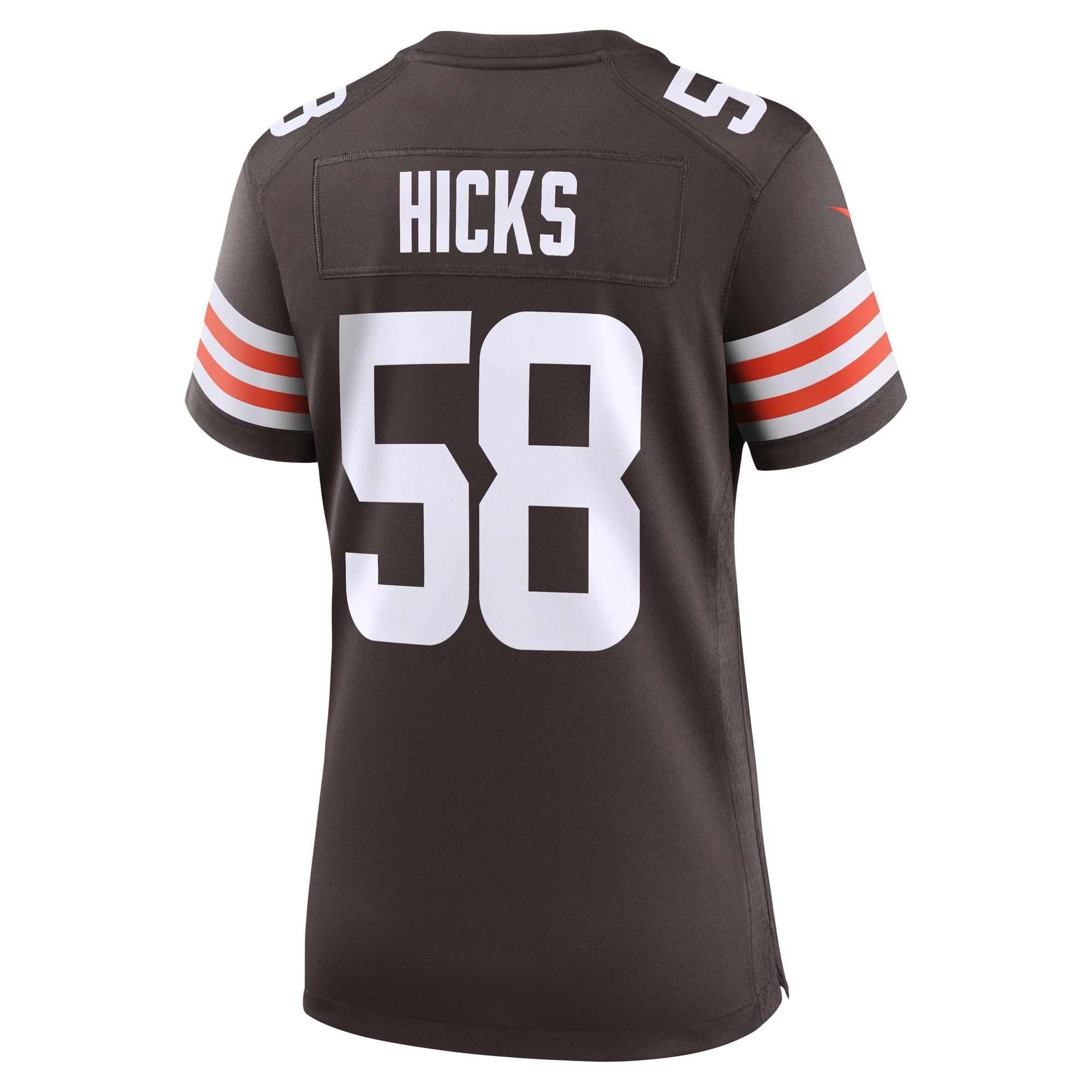 Women's Cleveland Browns Hicks Brown Game Jersey JS8590 nicesnker - Image 3