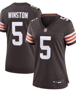 Women's Cleveland Browns Jameis Winston Brown Game Jersey JS6528 nicesnker