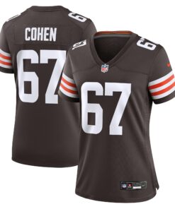 Women's Cleveland Browns Javion Cohen Brown Game Jersey JS4663 nicesnker