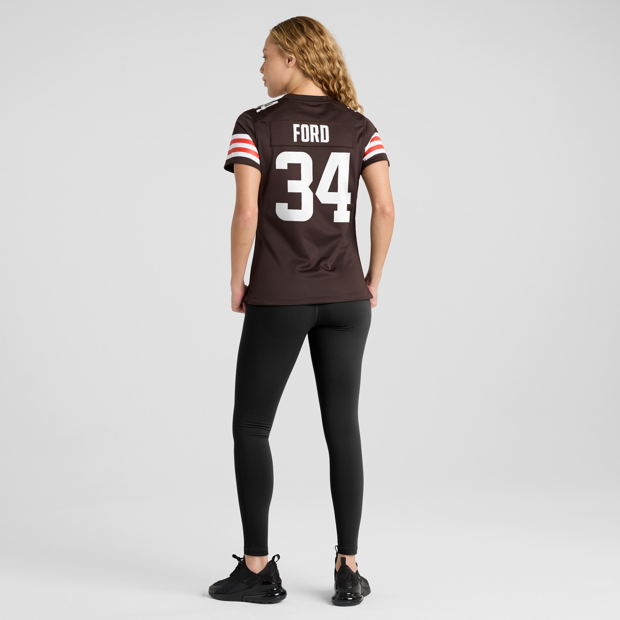 Women's Cleveland Browns Jerome Ford Brown Game Player Jersey JS8607 nicesnker - Image 5