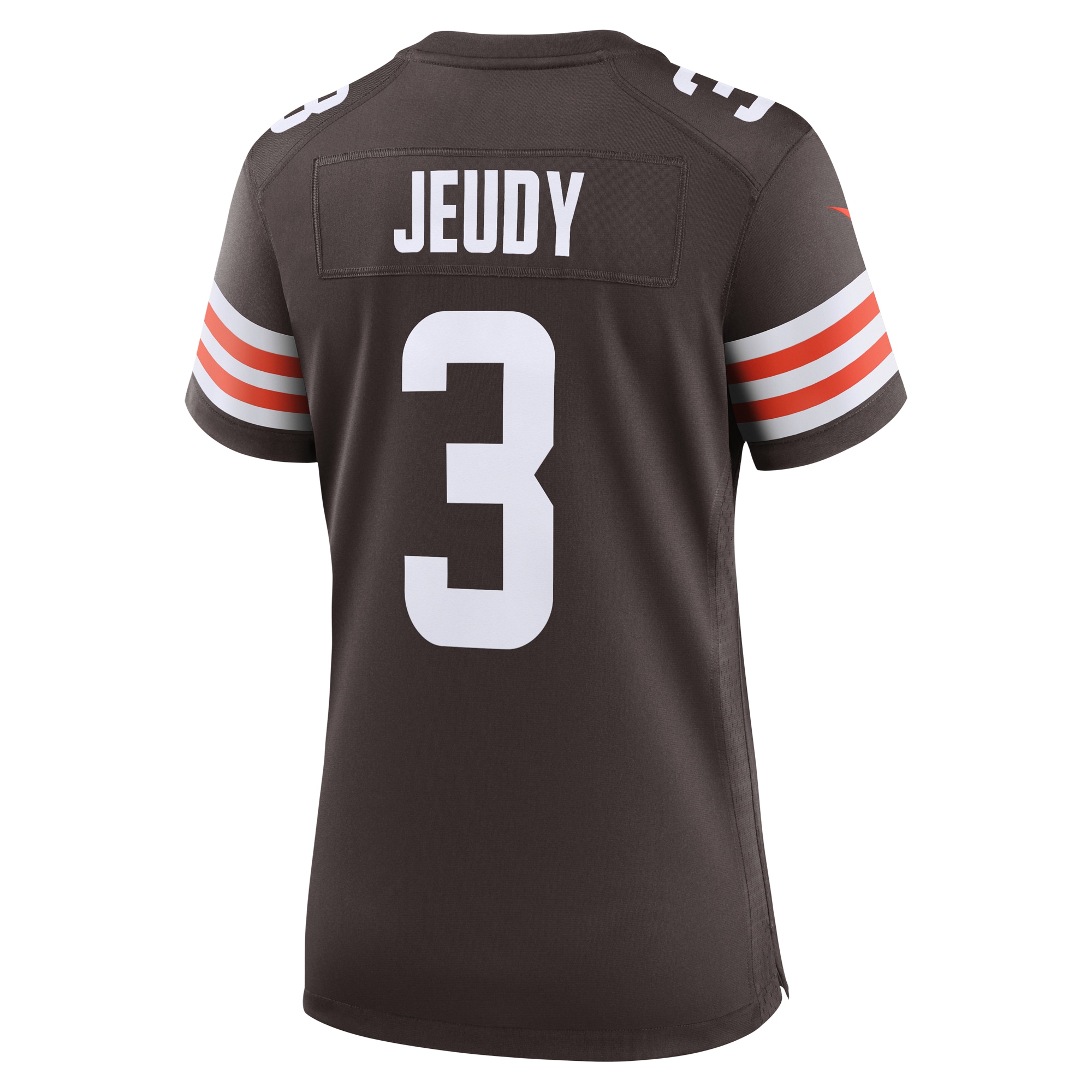 Women's Cleveland Browns Jerry Jeudy Brown Game Jersey JS1911 nicesnker - Image 3