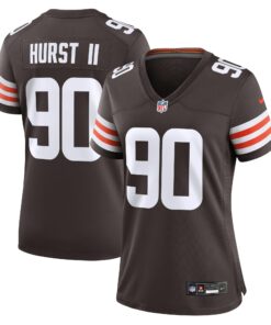Women's Cleveland Browns Maurice Hurst II Brown Game Jersey JS7360 nicesnker