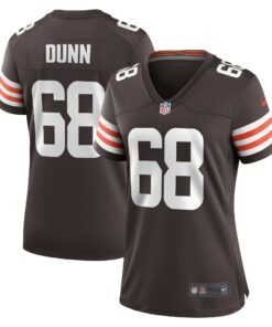 Women's Cleveland Browns Michael Dunn Brown Game Jersey JS5435 nicesnker