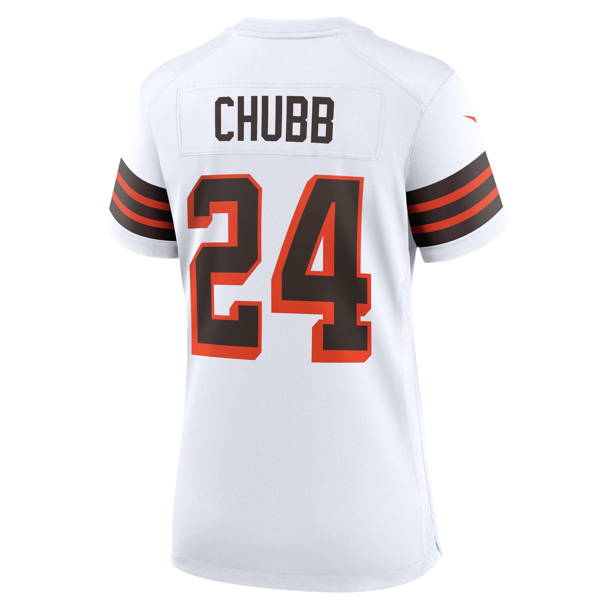 Women's Cleveland Browns Nick Chubb White Alternate Game Jersey JS3869 nicesnker - Image 3