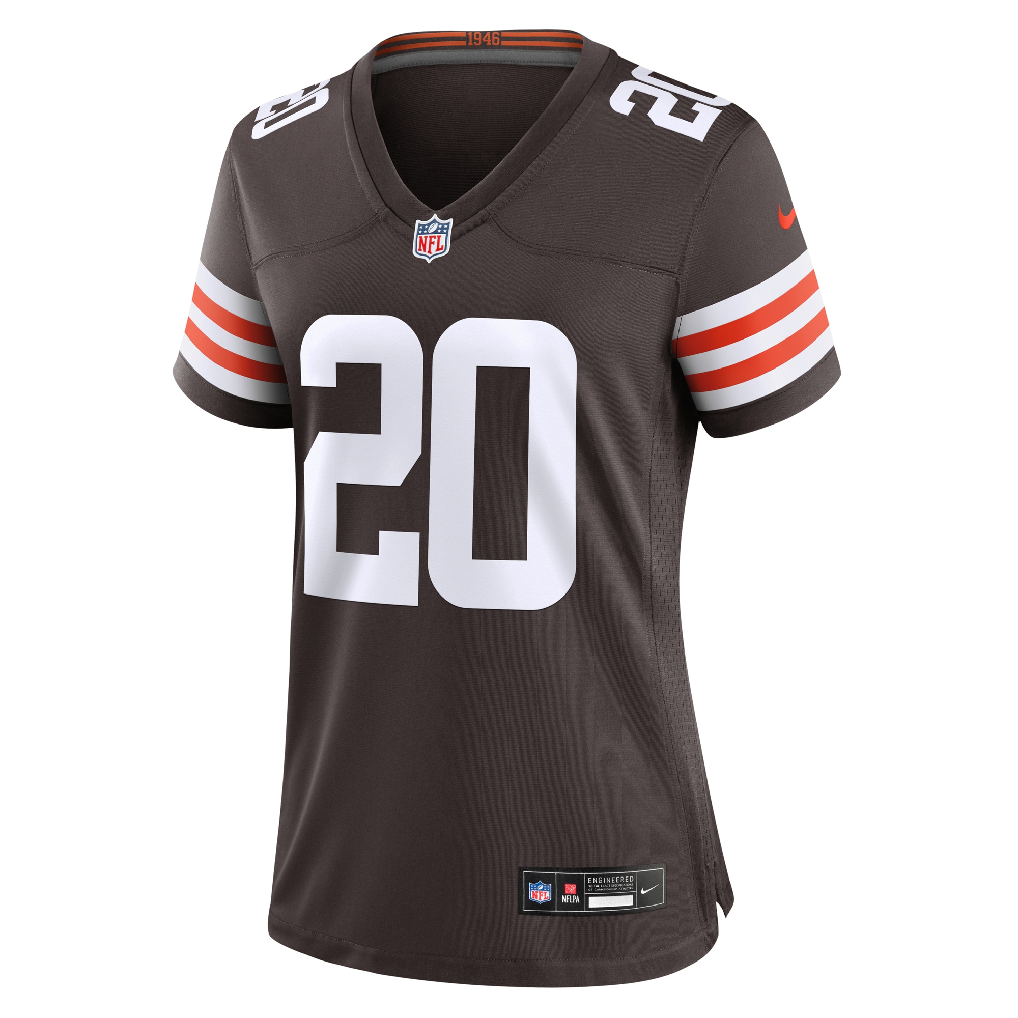 Women's Cleveland Browns Pierre Strong Jr. Brown Game Jersey JS2294 nicesnker - Image 2