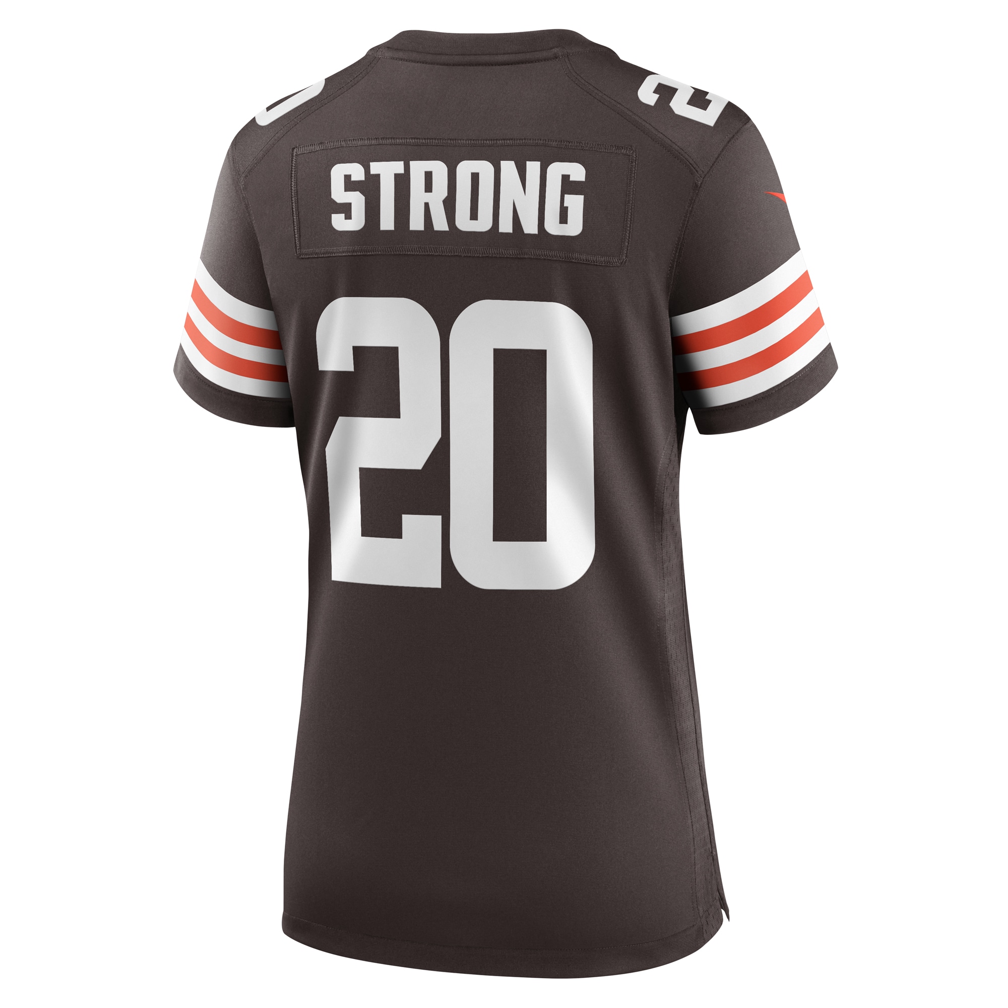 Women's Cleveland Browns Pierre Strong Jr. Brown Team Game Jersey JS6179 nicesnker - Image 3