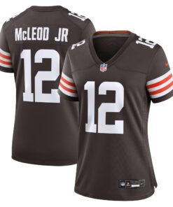 Women's Cleveland Browns Rodney McLeod Jr Brown Game Jersey JS1473 nicesnker