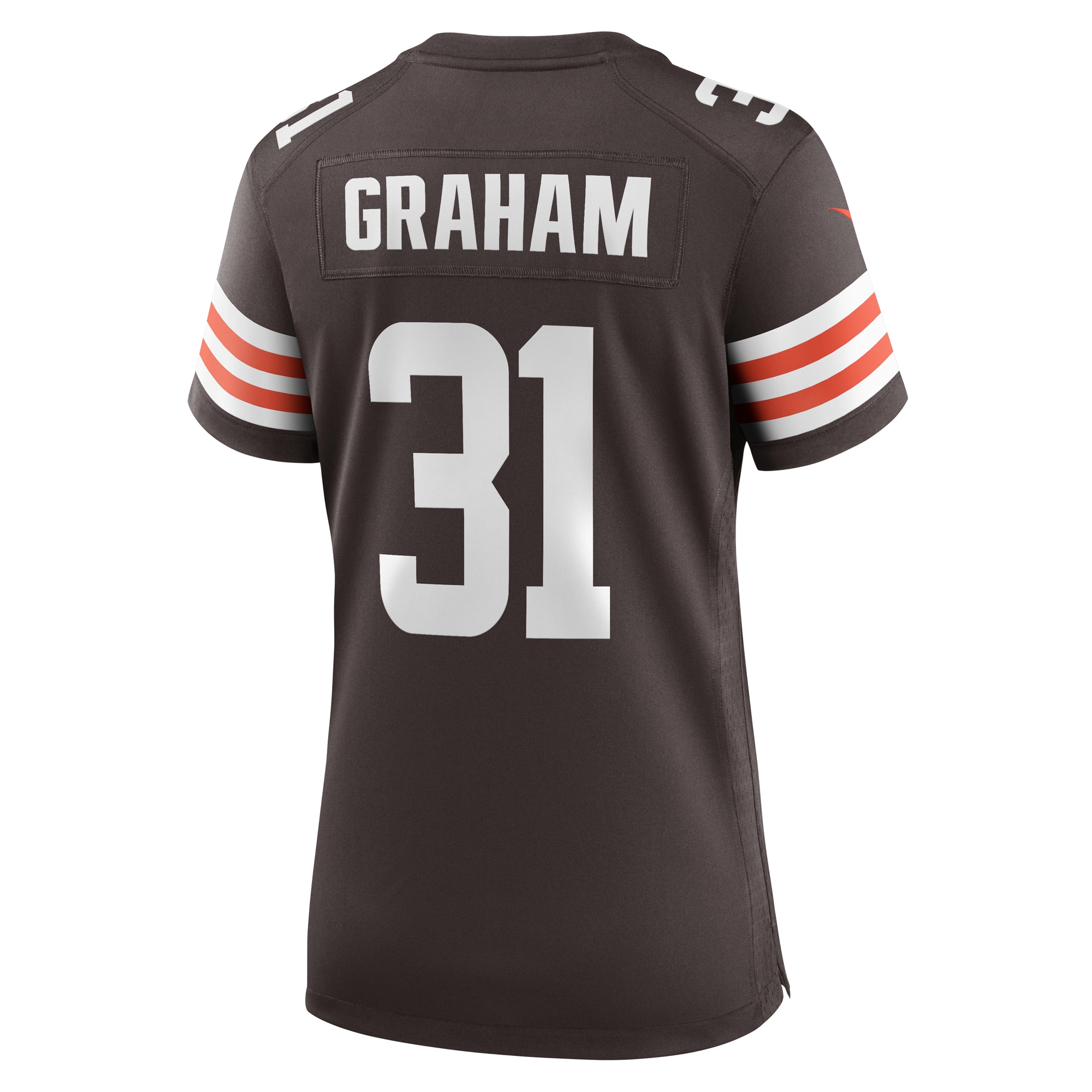 Women's Cleveland Browns Thomas Graham Jr. Brown Team Game Jersey JS8006 nicesnker - Image 3