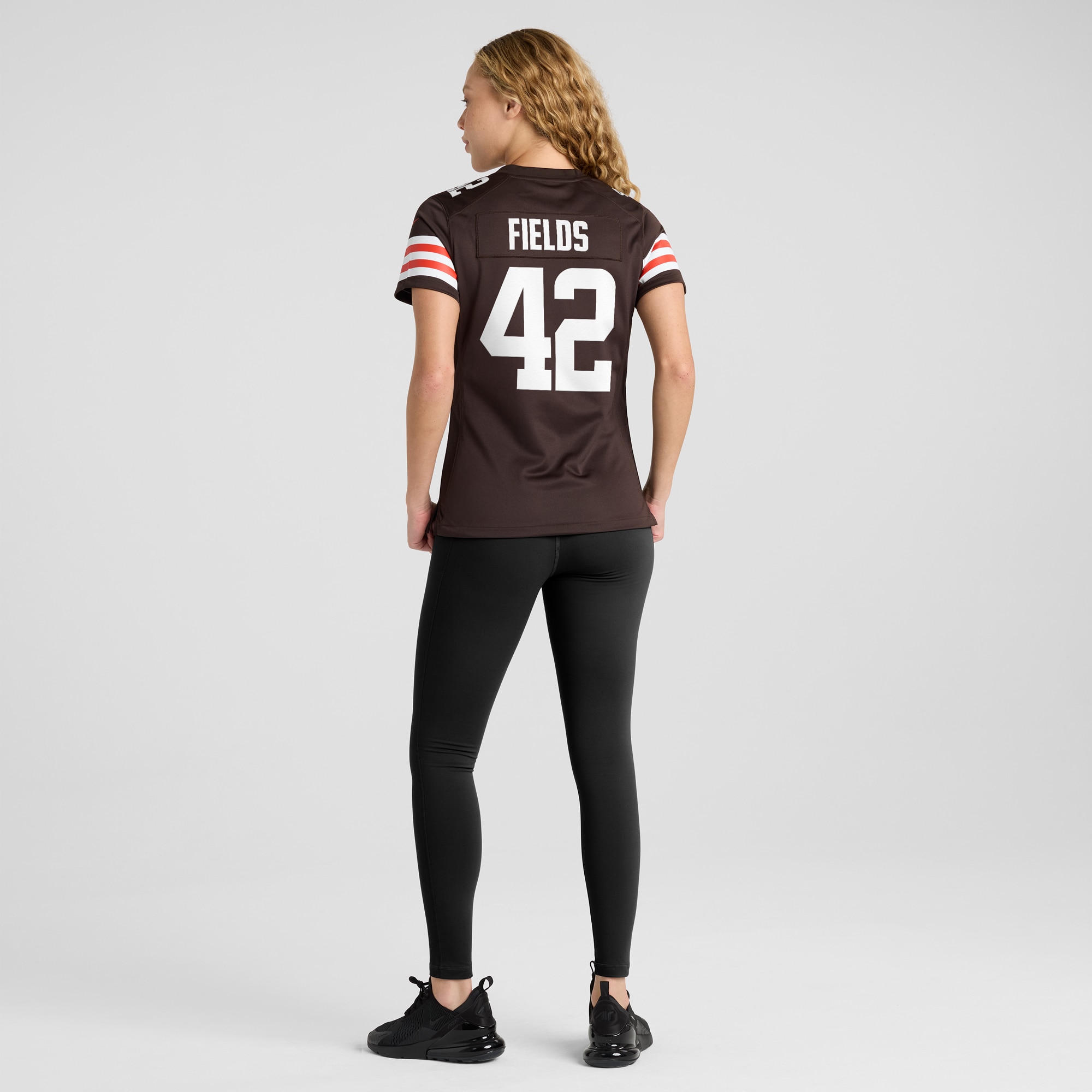 Women's Cleveland Browns Tony Fields II Brown Team Game Jersey JS3288 nicesnker - Image 5