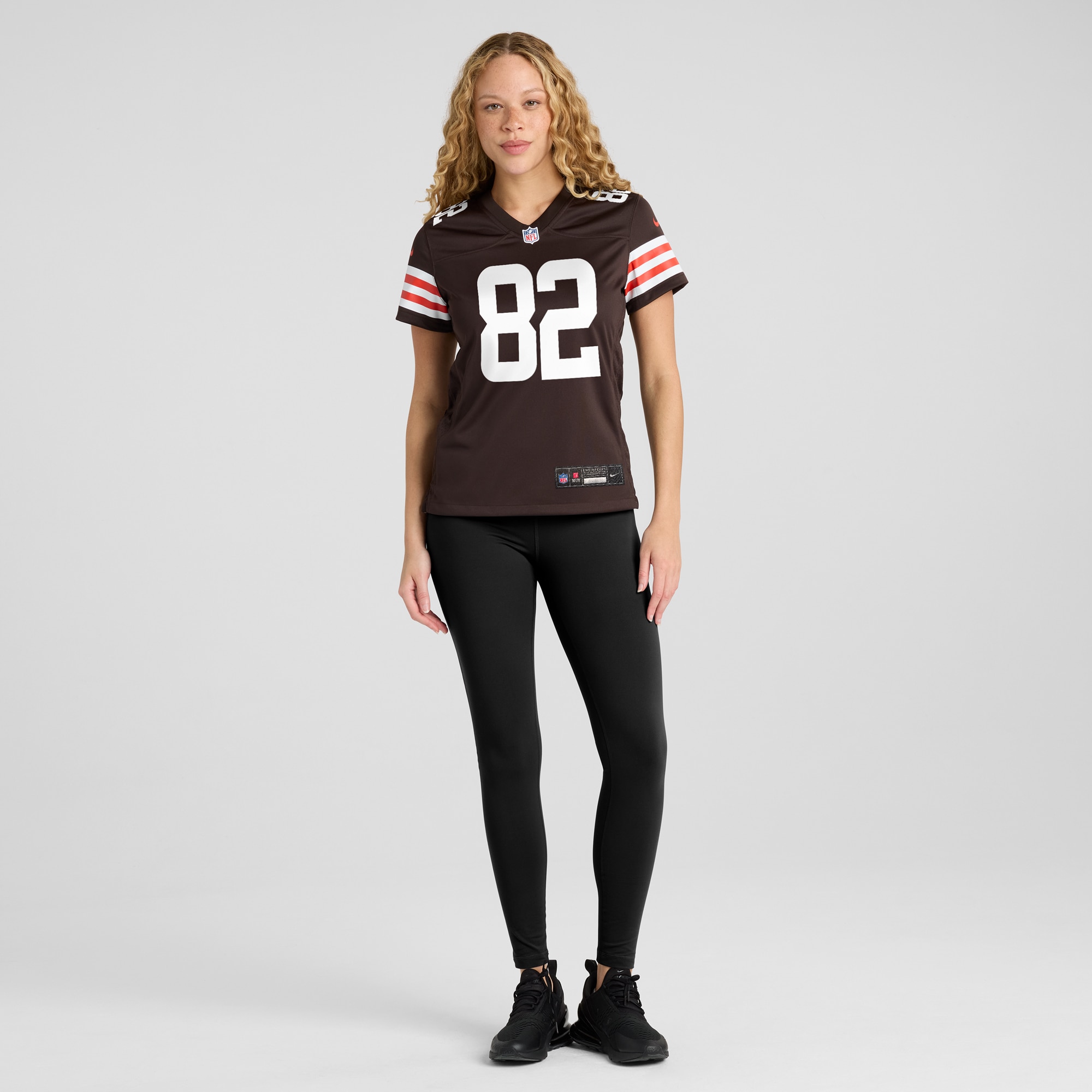 Women's Cleveland Browns Trinity Benson Brown Team Game Jersey JS5347 nicesnker - Image 4