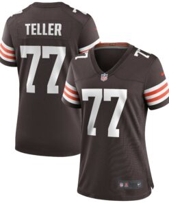 Women's Cleveland Browns Wyatt Teller Brown Game Jersey JS9196 nicesnker