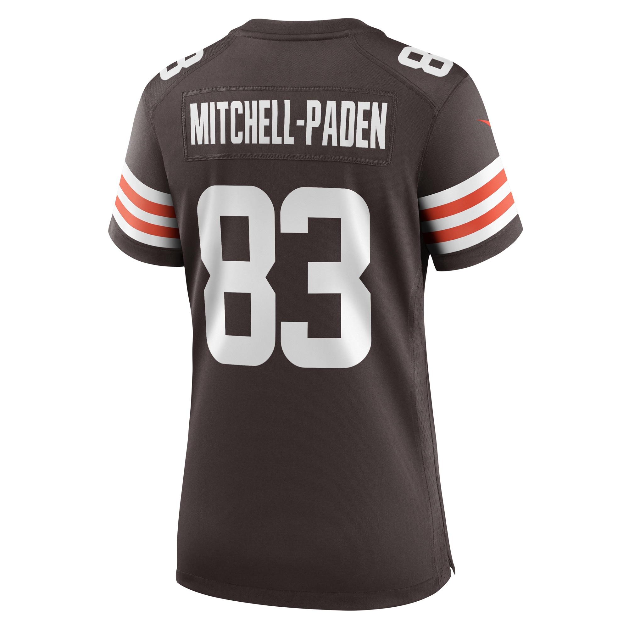 Women's Cleveland Browns Zaire Mitchell-Paden Brown Team Game Jersey JS2014 nicesnker - Image 3