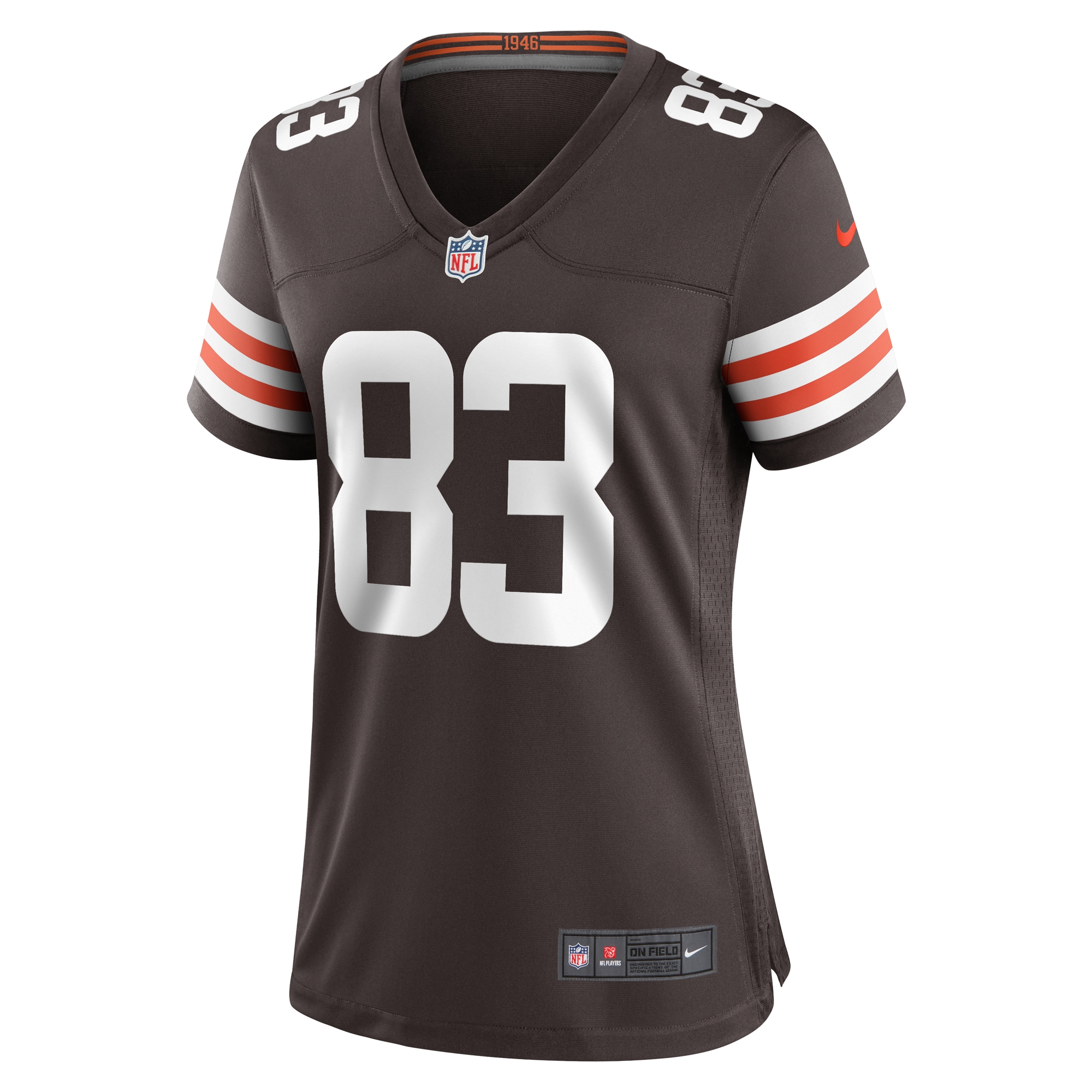 Women's Cleveland Browns Zaire Mitchell-Paden Brown Team Game Jersey JS2014 nicesnker - Image 2