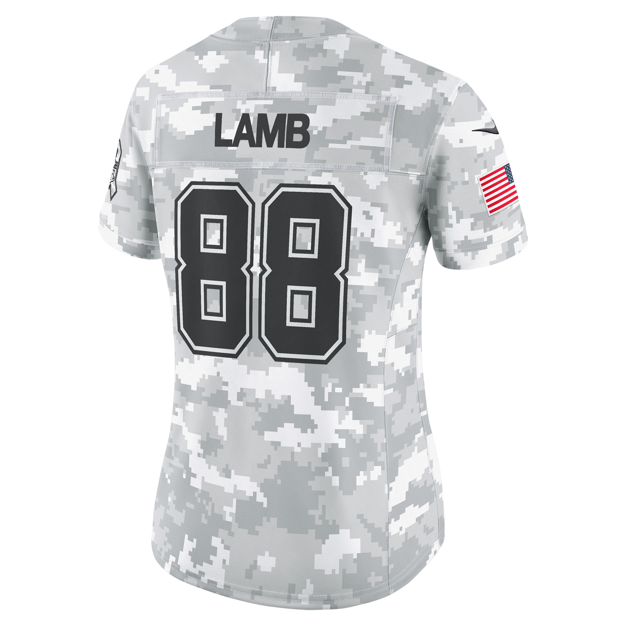 Women's Dallas Cowboys CeeDee Lamb Arctic Camo 2024 Salute to Service Limited Jersey JS3337 nicesnker - Image 3