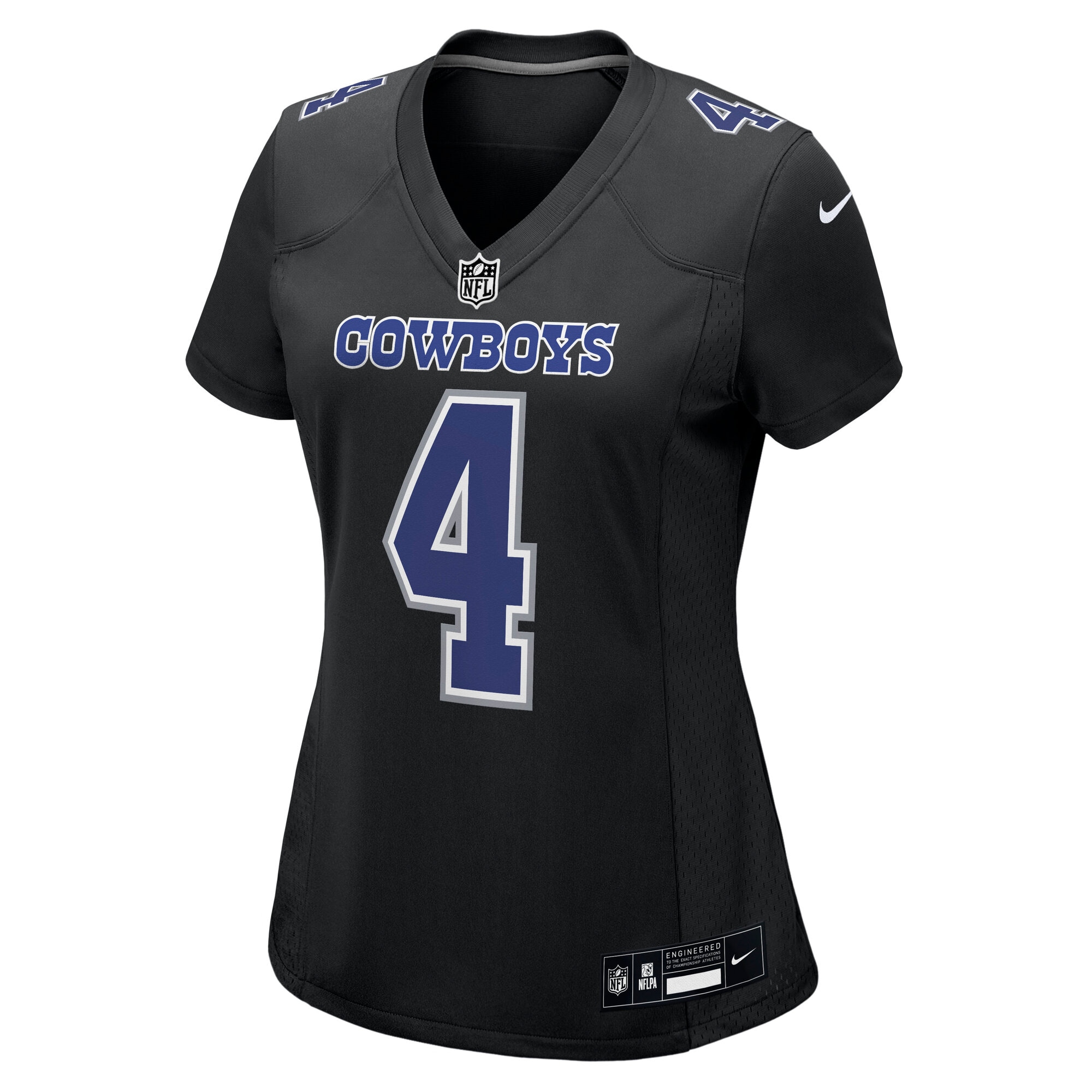 Women's Dallas Cowboys Dak Prescott Carbon Black Fashion Game Jersey JS7703 nicesnker - Image 2
