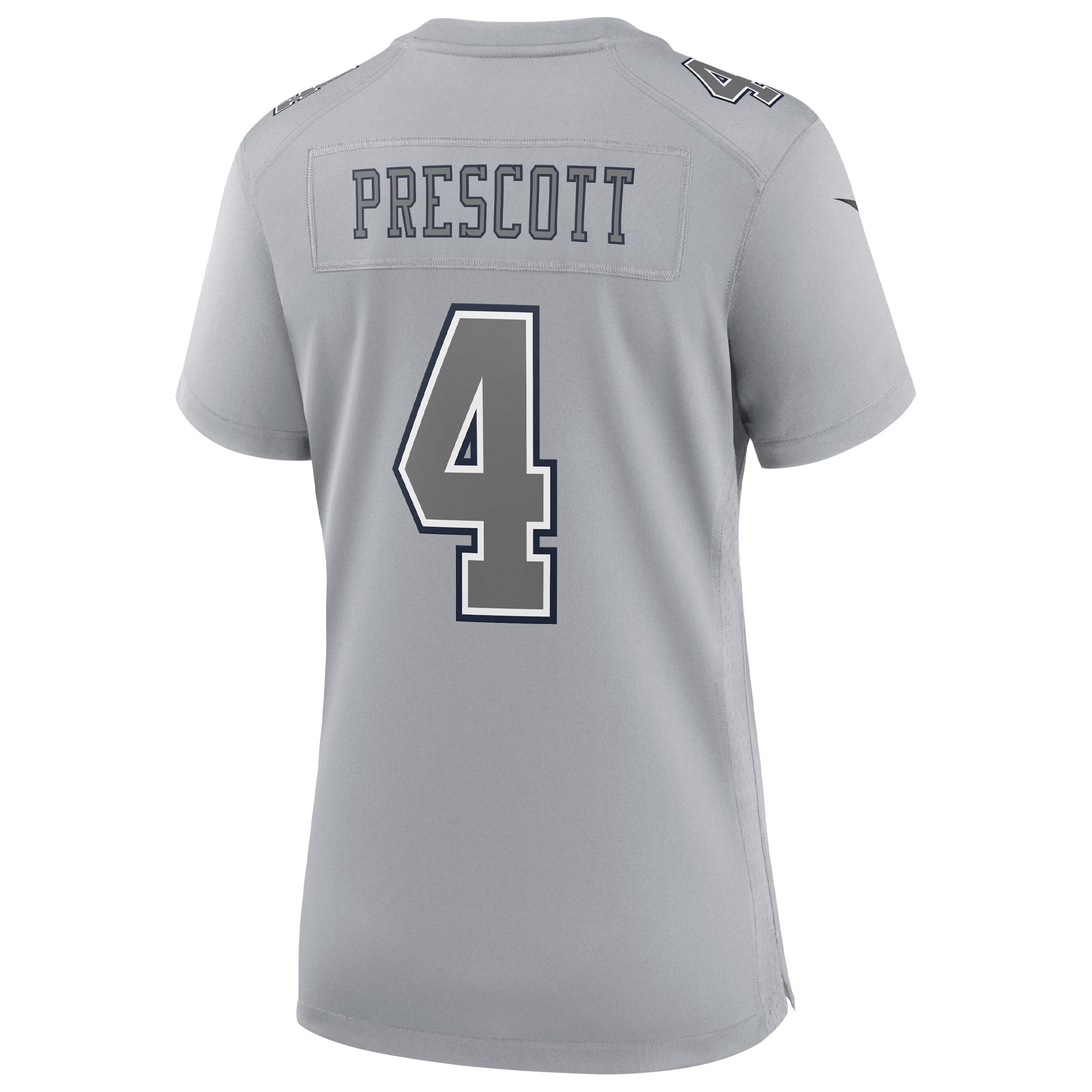 Women's Dallas Cowboys Dak Prescott Gray Atmosphere Fashion Game Jersey JS9532 nicesnker - Image 3