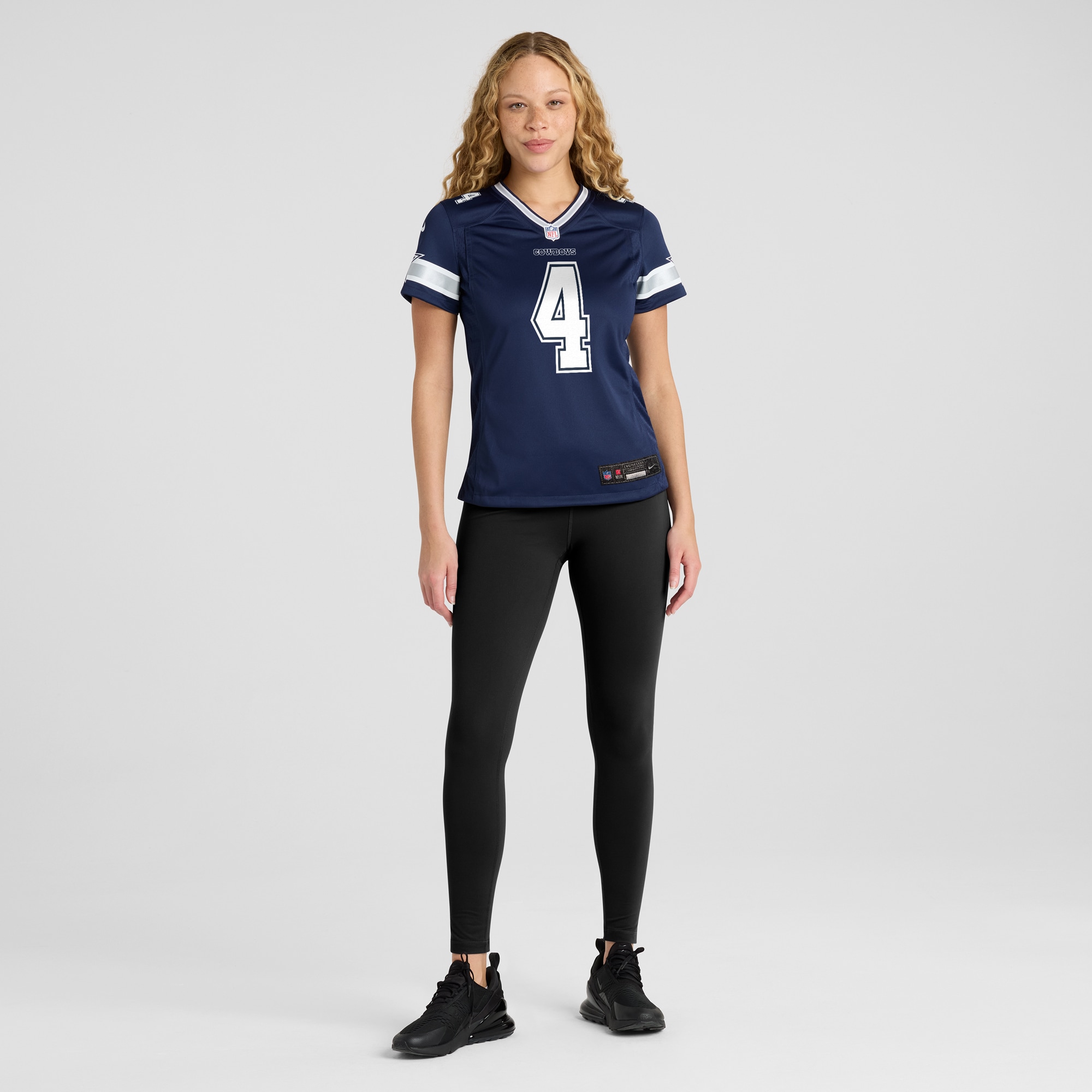 Women's Dallas Cowboys Dak Prescott Navy Game Team Jersey JS5054 nicesnker - Image 4