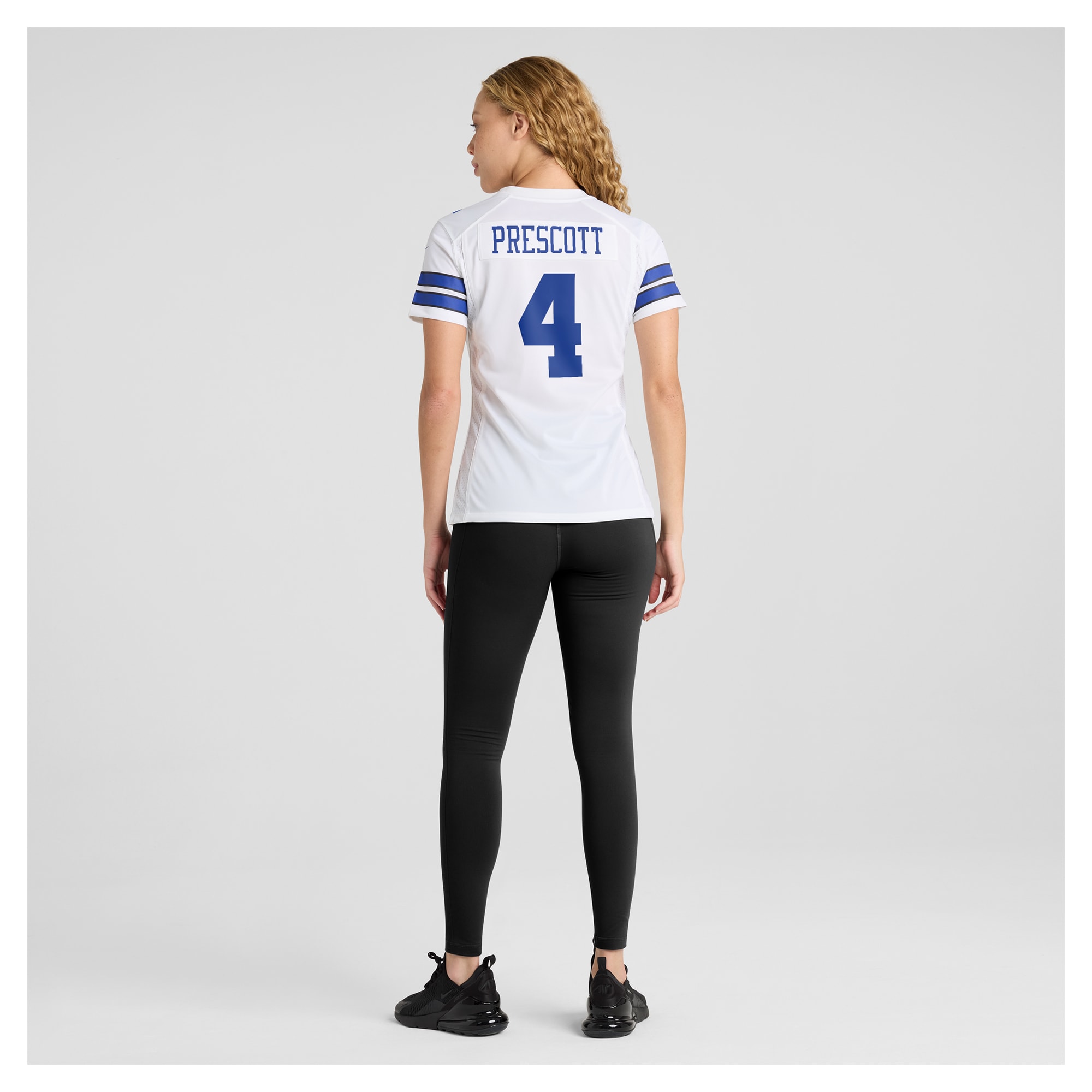 Women's Dallas Cowboys Dak Prescott White Team Game Jersey JS4126 nicesnker - Image 5